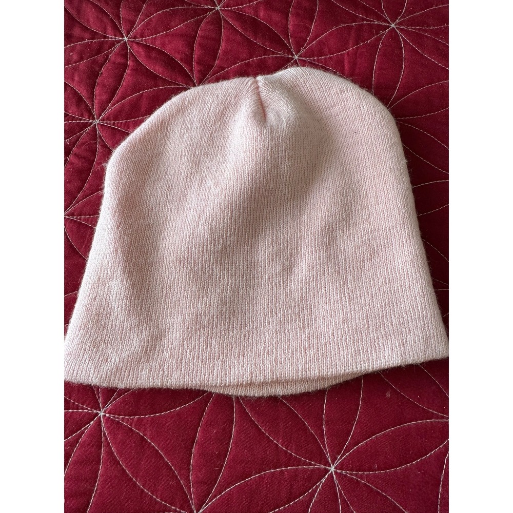 Harley-Davidson Pink Beanie Hat Cap Knit Logo One Size Womens